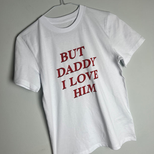 But daddy i love him baby tee 9-11yr (seconds)