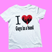 I ❤️ guys in bands Baby tee/kids t-shirt