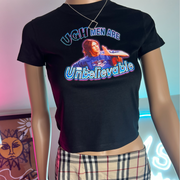 Rachel 'Men are unbelievable' T-shirt